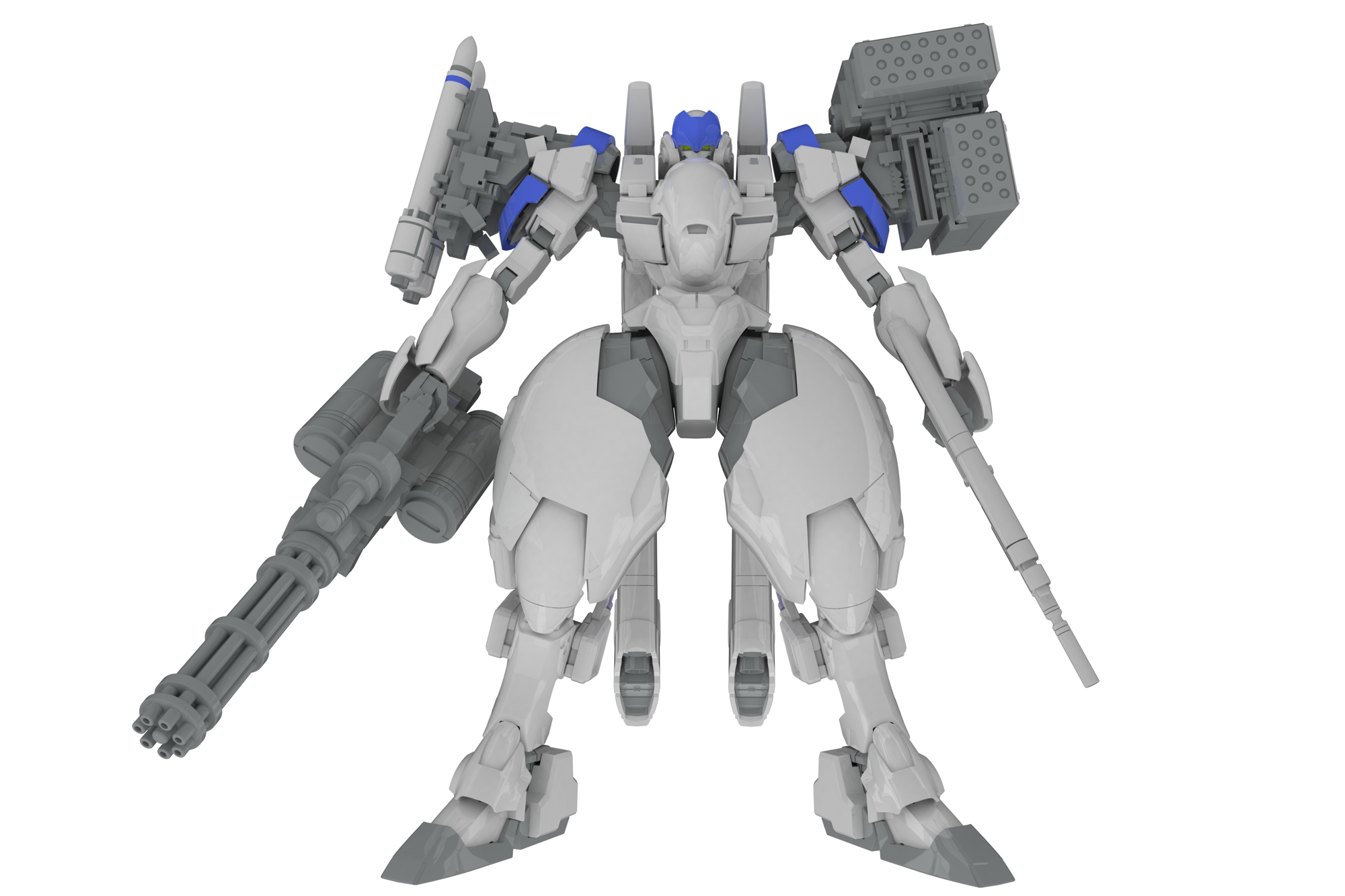 1/35 X-4+(PD-802) 装甲歩兵用 武装セット3［武装取り付け用肩パーツ＆DRu35 MLC＆R25ロケット＆M7Aガトリング砲］